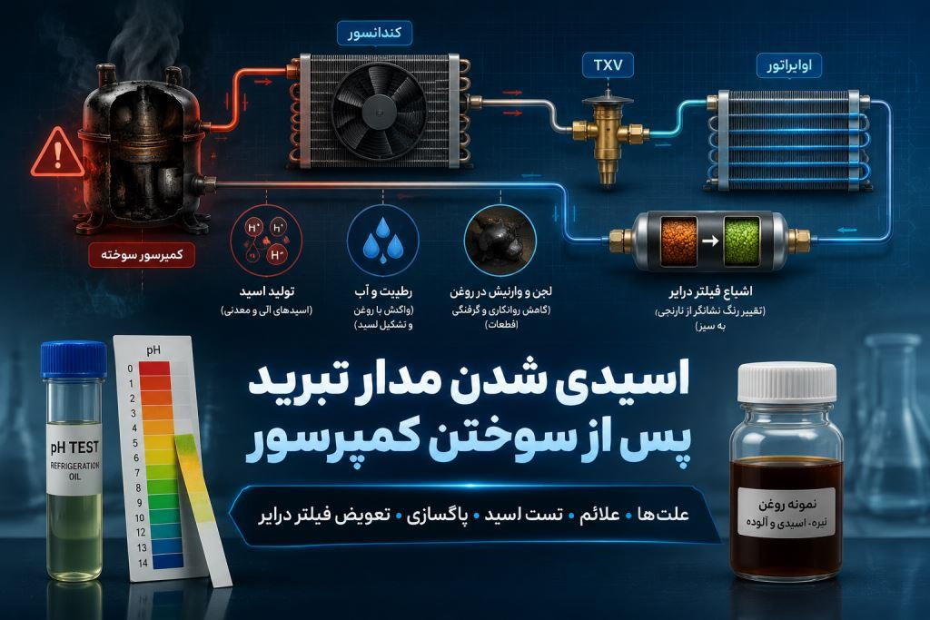 اسیدی شدن مدار تبرید
